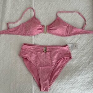 Time & Tru Pink Bikini New With Tags Size M (8-10)